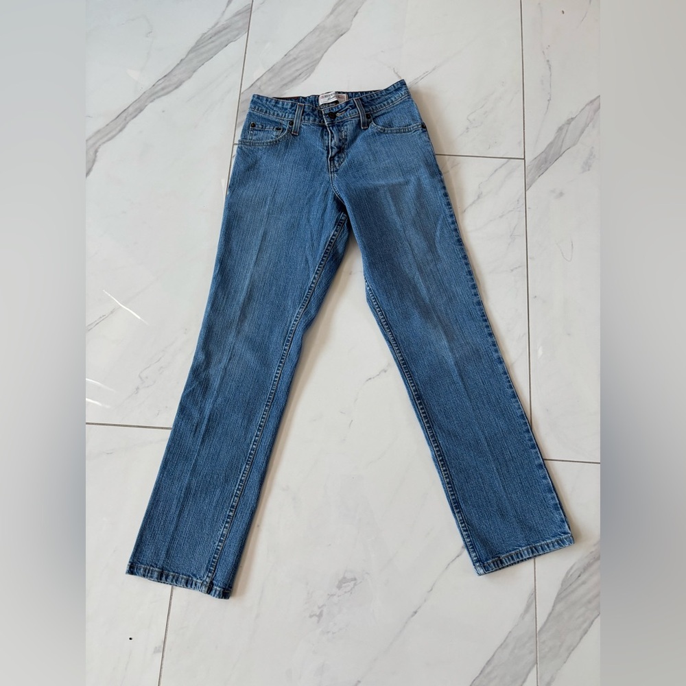 Signature by Levi Strauss  Women's Straight Leg Blue Jeans - Picture 2 of 7